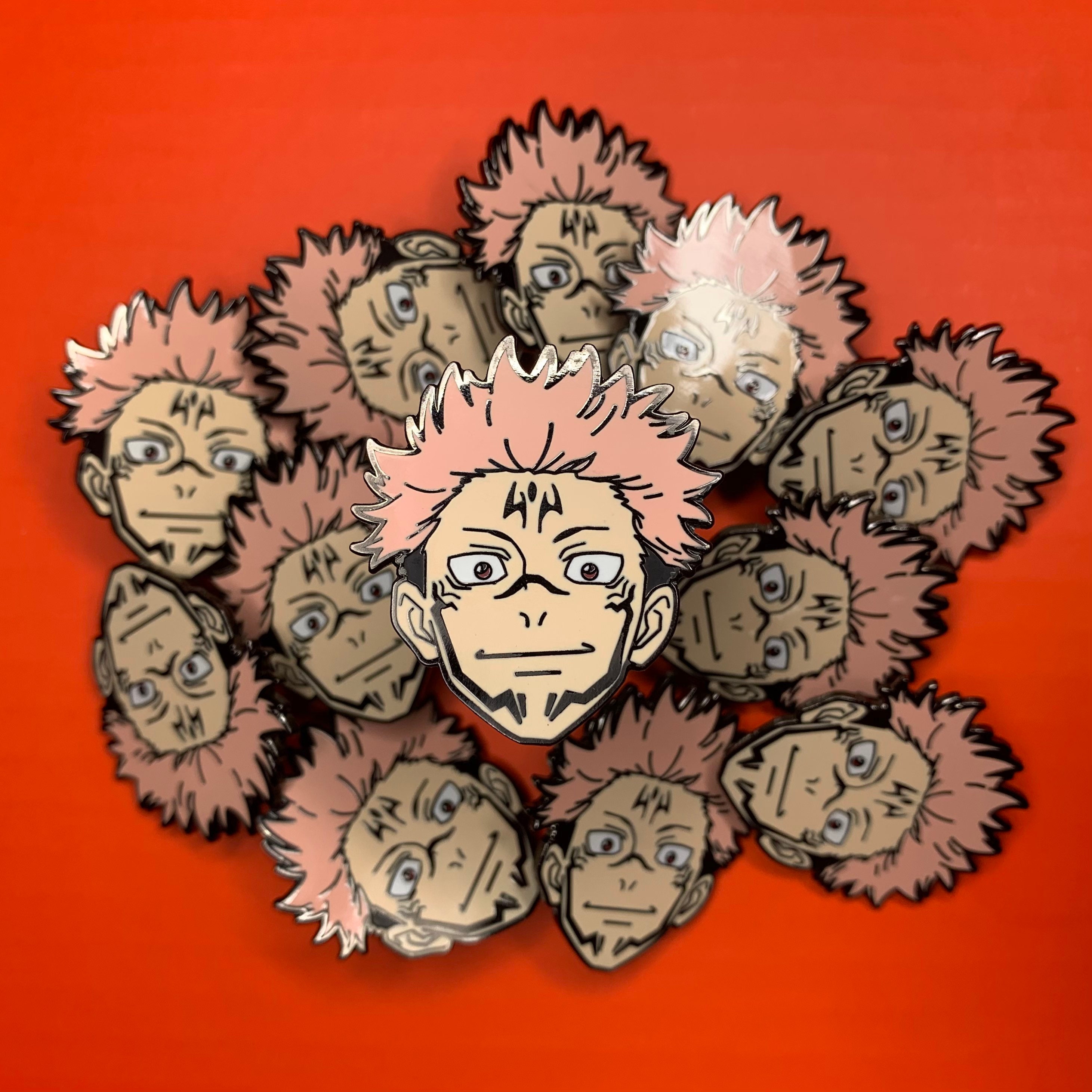 Itadori Yuji Pin Sukuna | Jujutsu Kaisen Pin Anime
