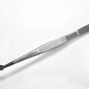 Pearl Tweezers, Cupped Tweezers, Stainless Steel vinyl coated Pearl Tweezers, bead tweezers, rubber coated Pearl tweezers, jewelry tools