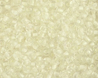6/0 Czech Glass GLOW in the Dark Seed Beads, Luminescent seed beads, kumihimo  seed beads macrame seed beads, bracelet beads