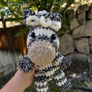 Zebra Lovey/crochet/handmade/Plushie/Stuffed Animal