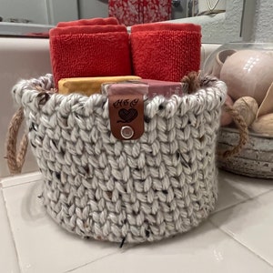 Rustic baskets/Handmade  Basket | Crochet  Storage Basket | Basket Organizer | Woven Basket | Home Storage | Home Decor Storage Active