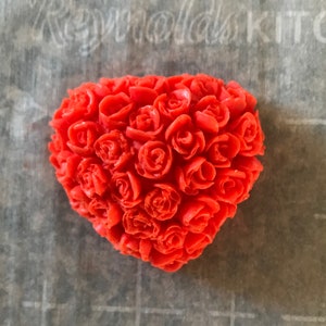 Heart shaped rose soap