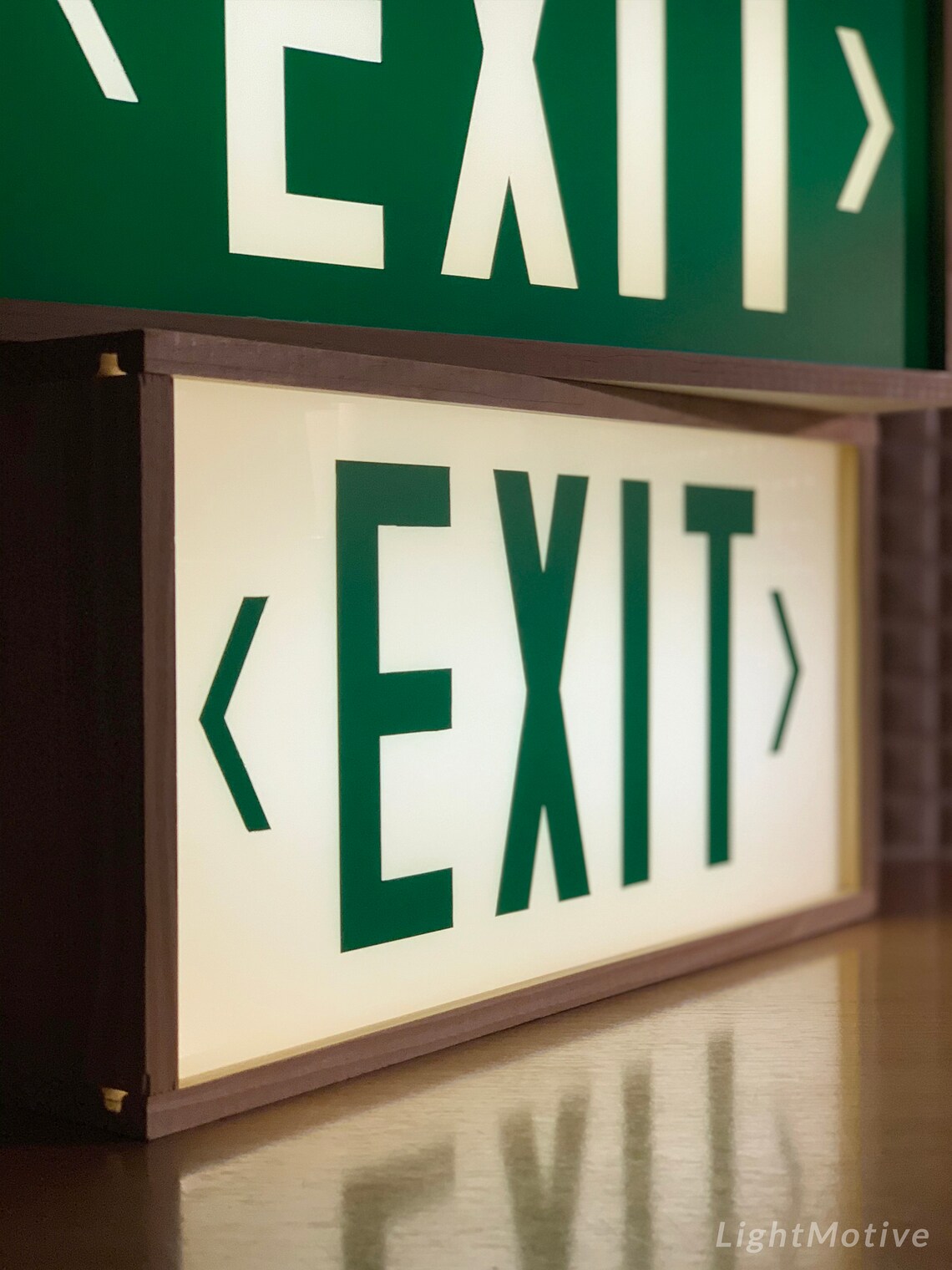 Exit Light Box Light up Sign Illuminated Exit Sign Wine Etsy