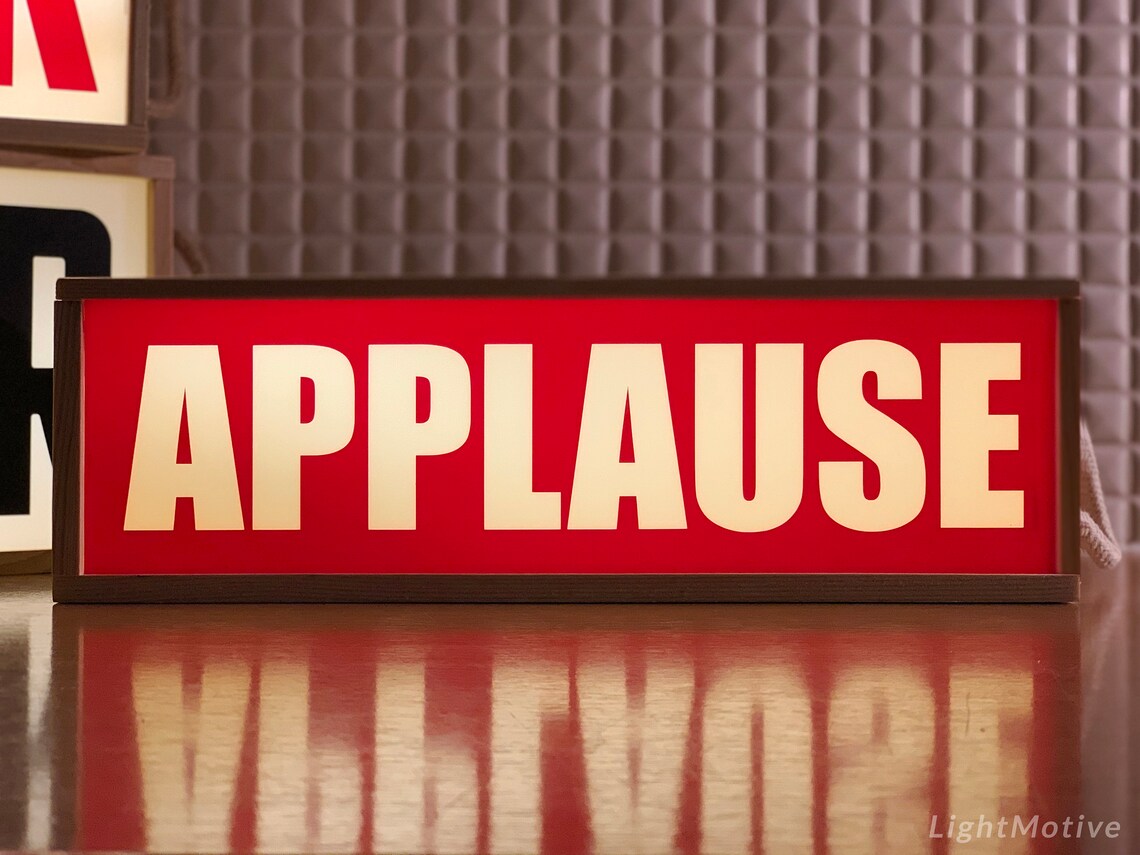 Applause Light Box Light up Sign Illuminated Applause Sign Etsy