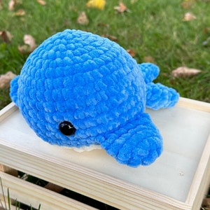 Crochet Whale Stuffed Animal Amigurumi Ocean Plush