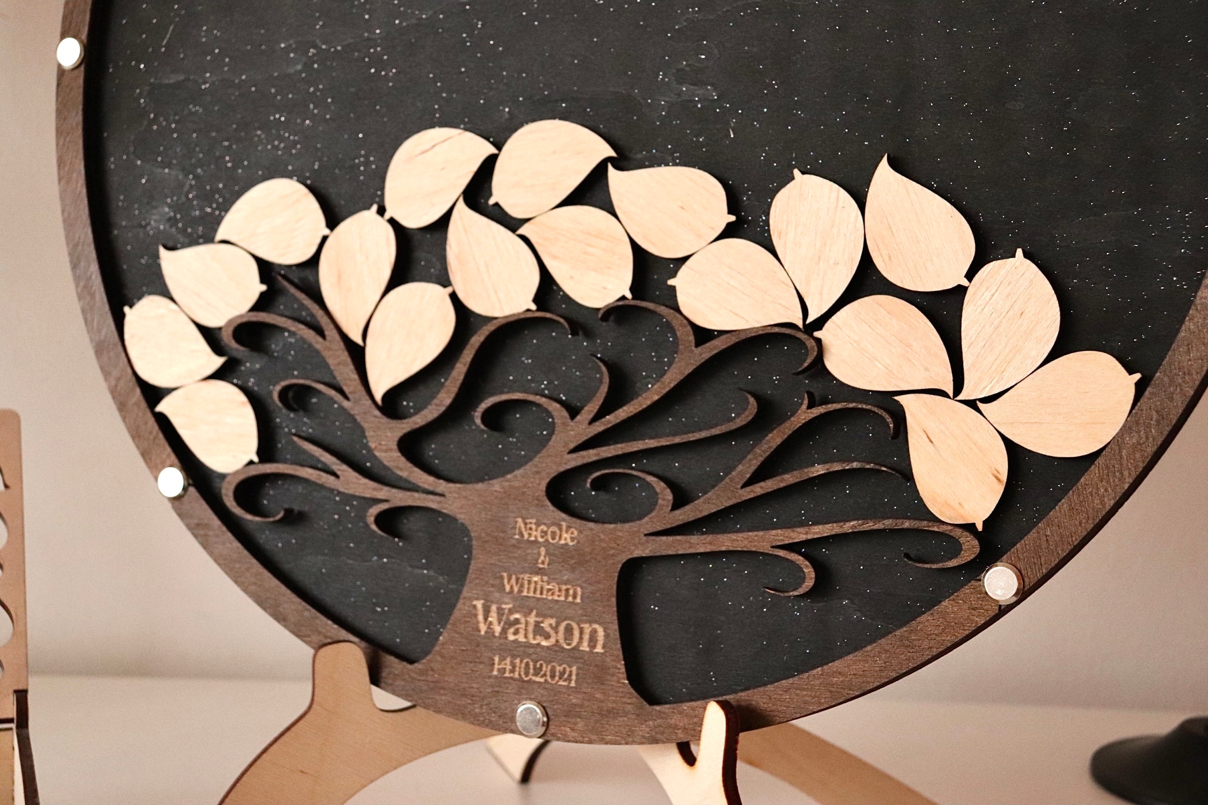 Fall wedding guest book alternative Personalized fall wedding Etsy