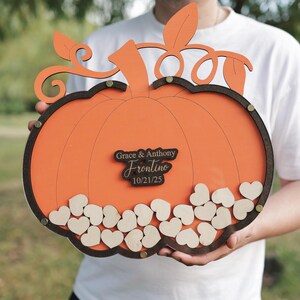 Pumpkin Wedding Guest Book Alternative: Halloween Autumn Theme image 9