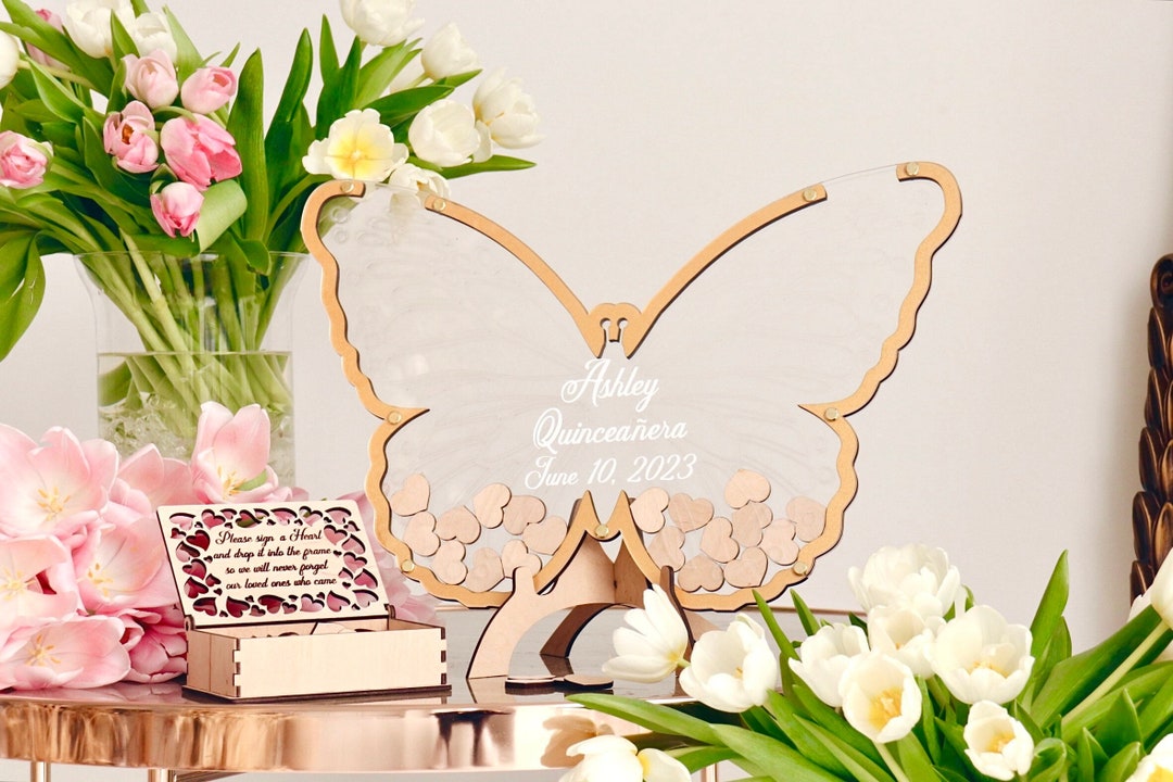 Butterfly Guest Book Quinceanera Guest Book Quinceanera Alternative Guest Book Sweet 16