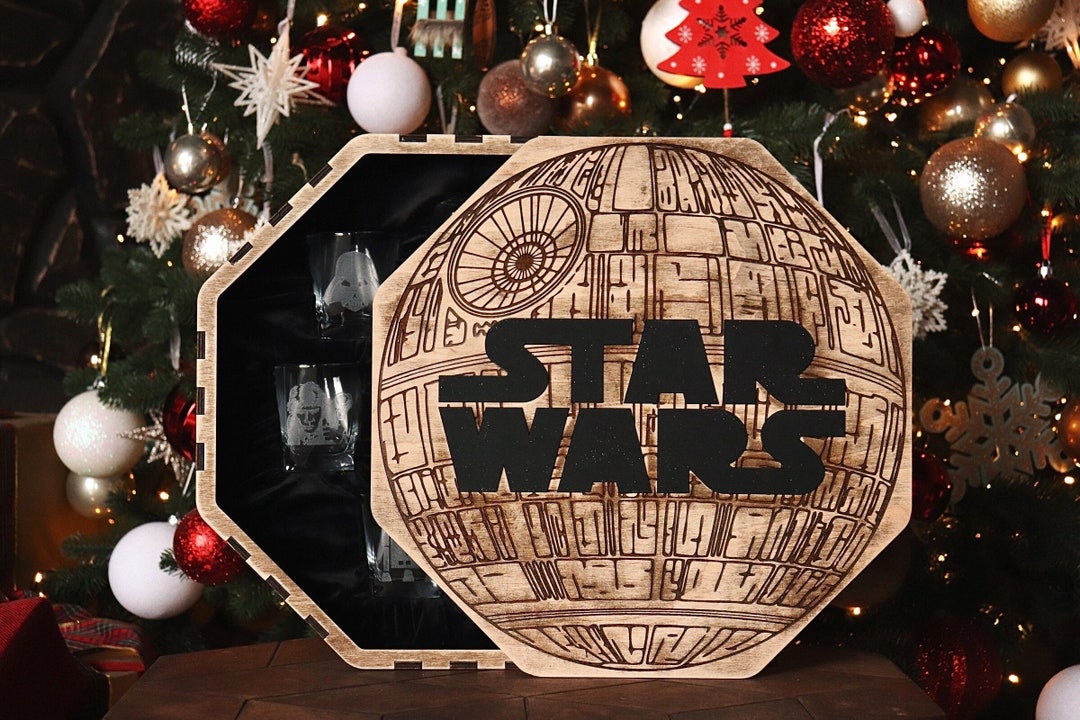Personalized Decanter Set Death Star Gift Whiskey Set Whiskey