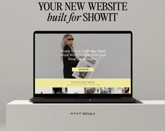 Showit Website Template for Coaches, Creatives & Copywriters | Modern Editorial Showit Template | Luxury DIY Website Template