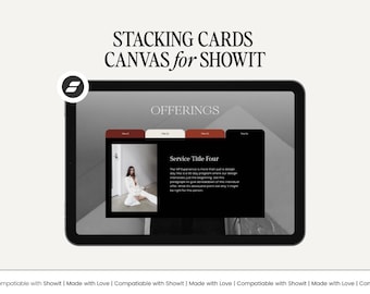 The Stacker Canvas for Showit – Scroll-Triggered Image Layout | Animated Showit Canvas | Plug-and-Play Section for Website Designers