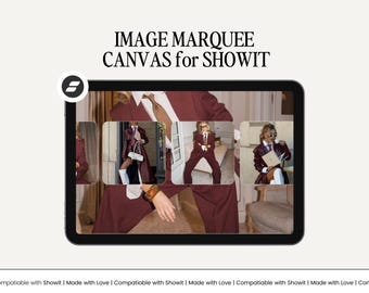 Infinite Image Marquee Canvas for Showit, Auto-Scrolling Image Section | Animated Showit Canvas | Plug-and-Play Website Feature