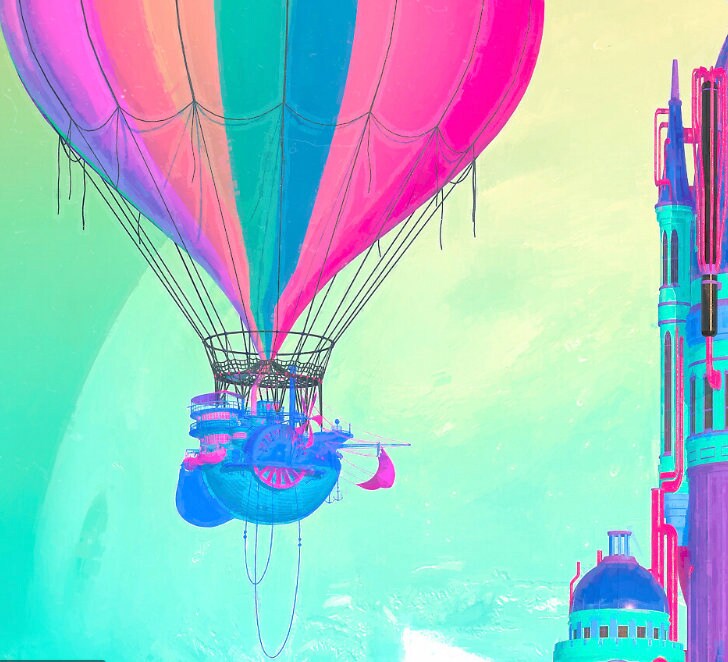 Beeple Druck NFT Castle Farbe Etsy