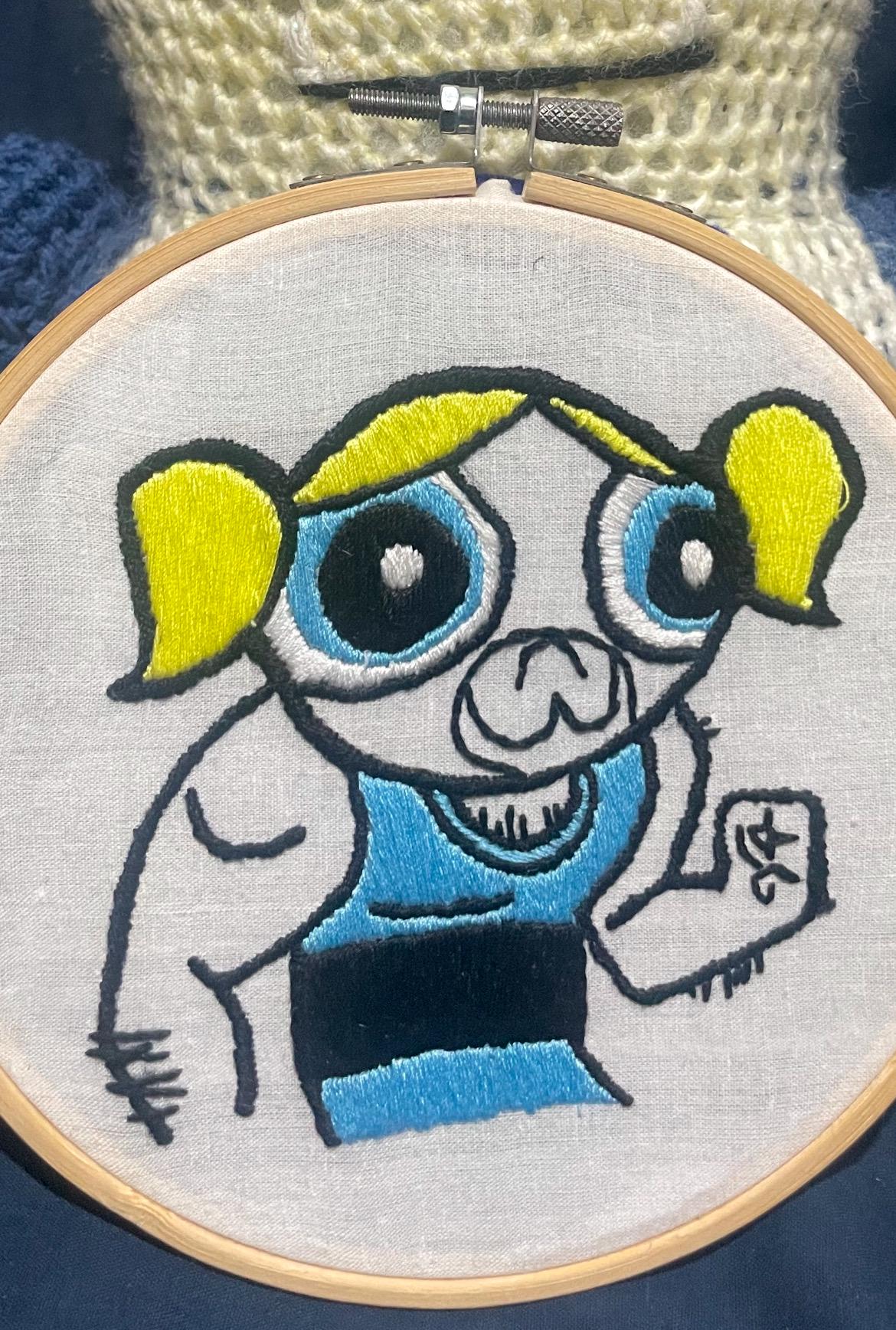 Fake Bubbles Powerpuff Girls Embroidery - Etsy