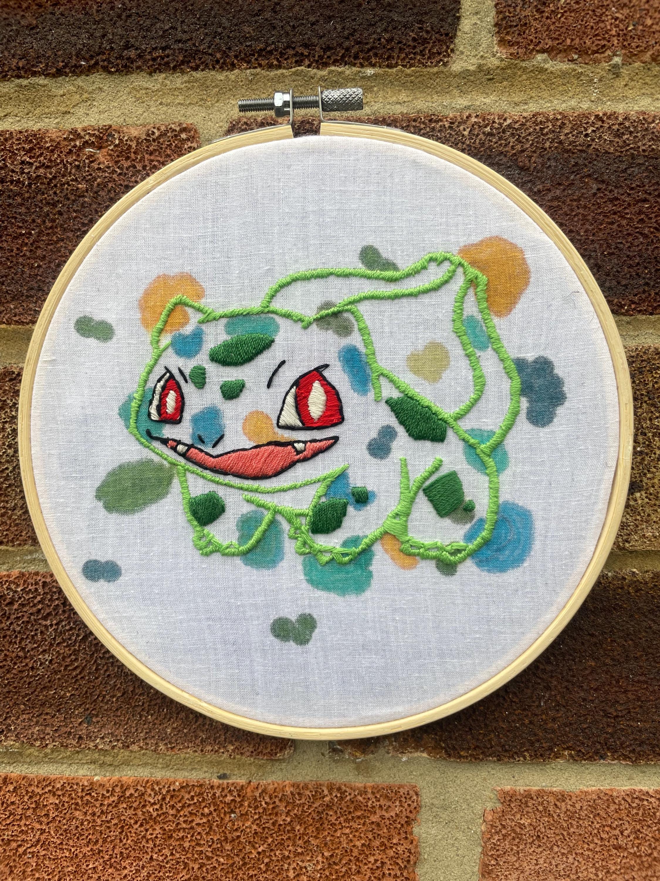 Bulbasaur - Pokemon Embroidery - Etsy