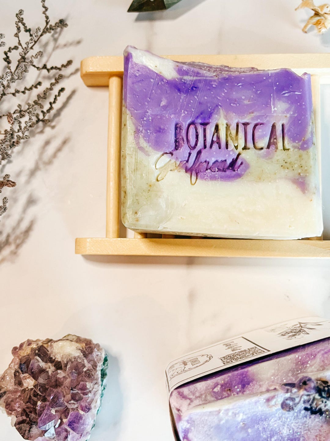 Lavender & Basil Soap Bar | Herbal, Artisan, Botanical Lavender Soap - Etsy