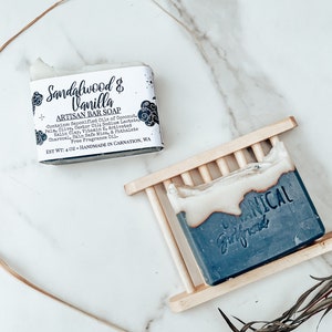 SANDALWOOD & VANILLA Bar Soap | Intention: Mental and Spiritual Acuity