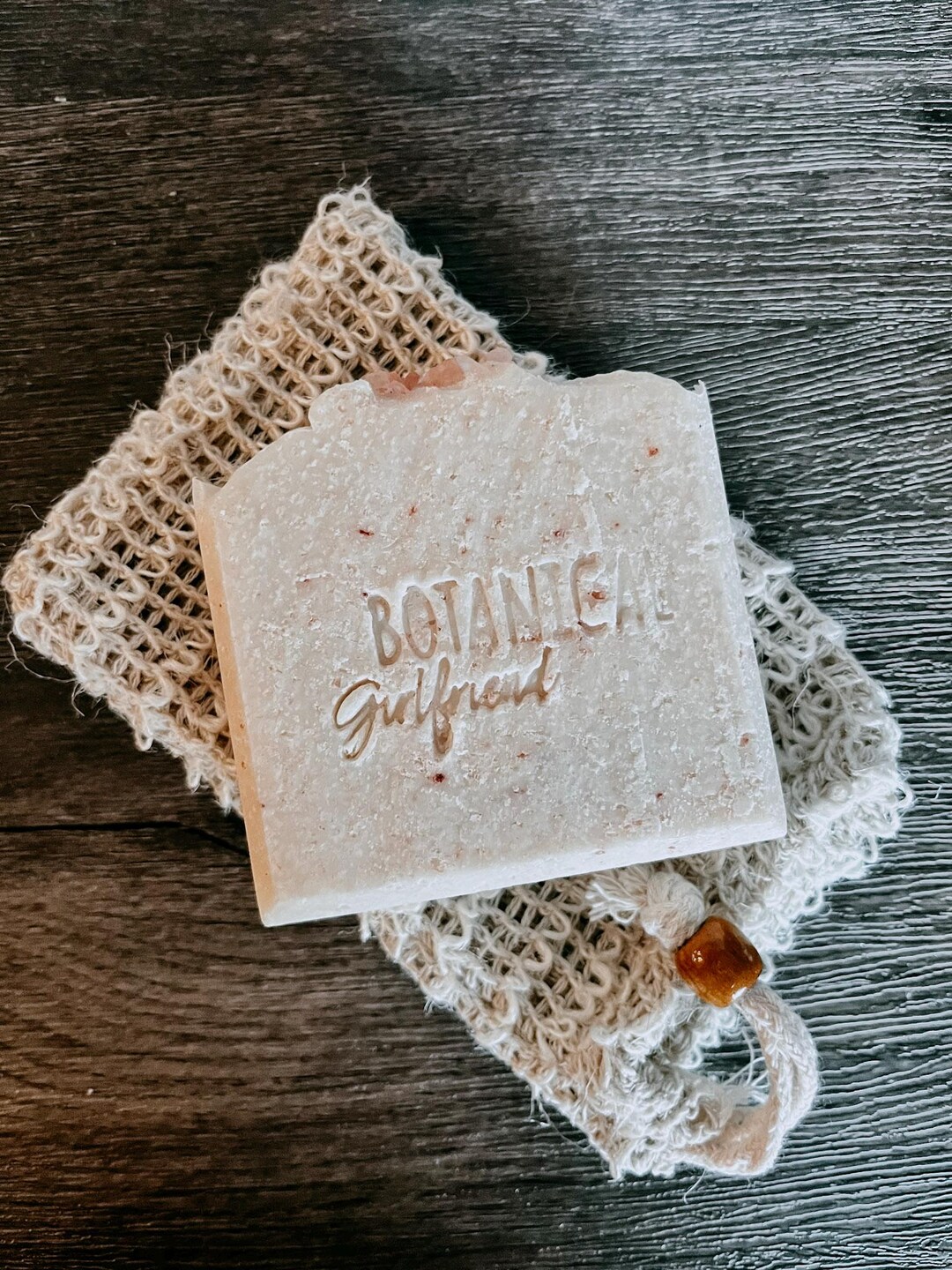 Pink Salt & Aloe Soap Bar: Handmade Pink Himalayan Salt Exfoliating Bar ...