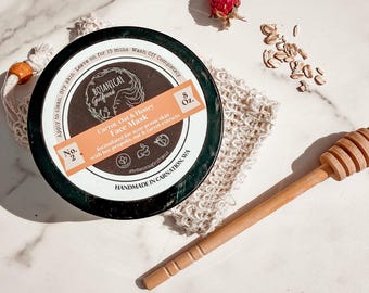 Face Mask: Carrot Oat Honey Face Mask | Restorative Treatment for Damaged Skin