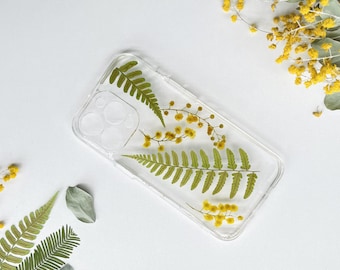 Pressed flowers phone case,iphone X 11 12 13 14 PRO Phone case,Bumper case,Hybrid case,handmade gifts for her