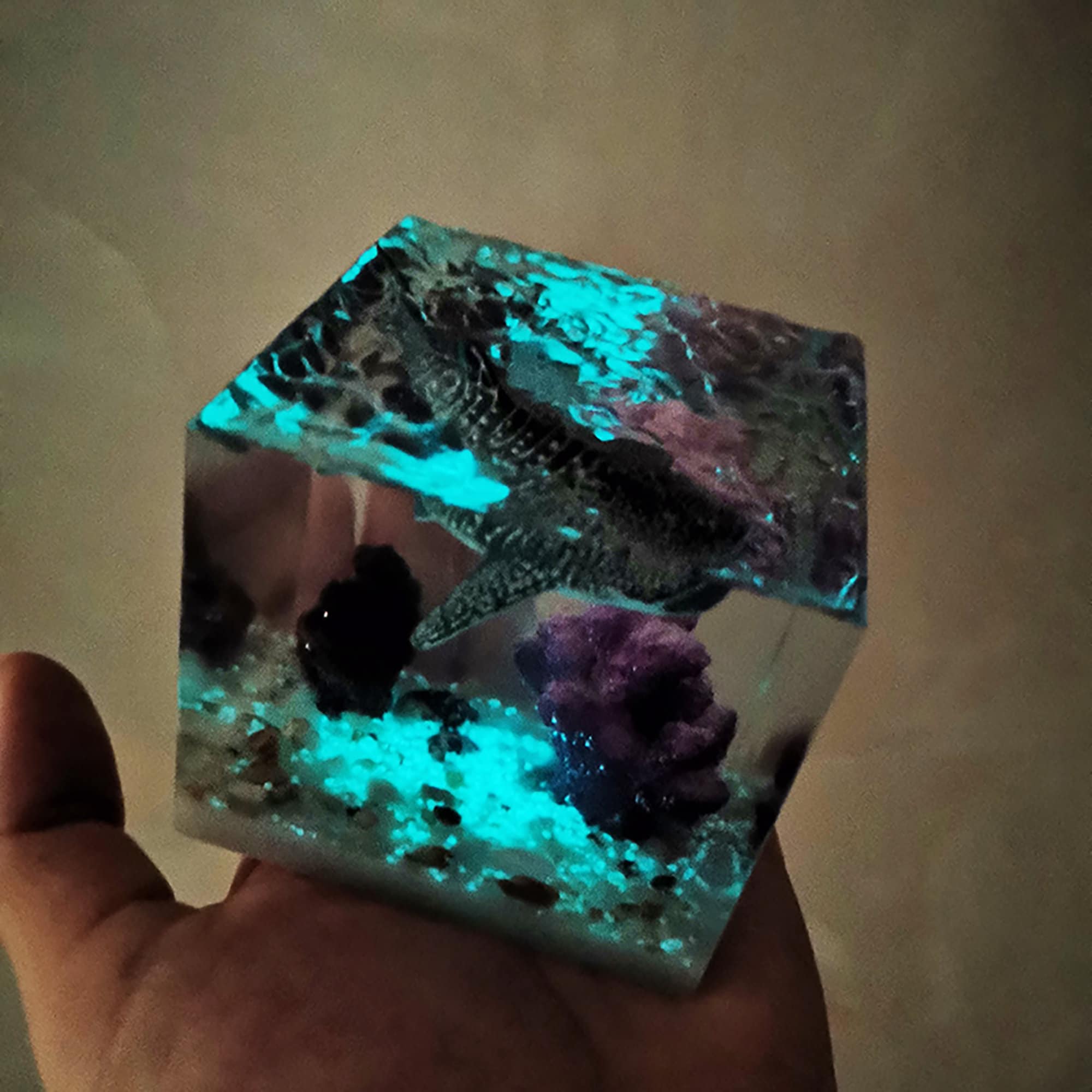 Epoxy Resin Art Handicraft 3D Night Light Creative Lamp Etsy