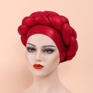 Luxury braided turban, Embellished Turban, Braided Turban, Twisted Headband, Twisted Turban, African Turban