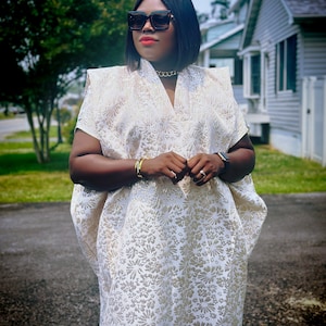 Rich Aunt Brocade Bubu, Kaftan Dress, Boubou, African Bubu Dress, Mikado Gown, Long Gown, Kaftan Dress, Dress, Maxi Dress, Bubu Dress