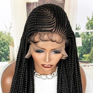 Braided wig,cornrow wig,lace wig,synthetic wig