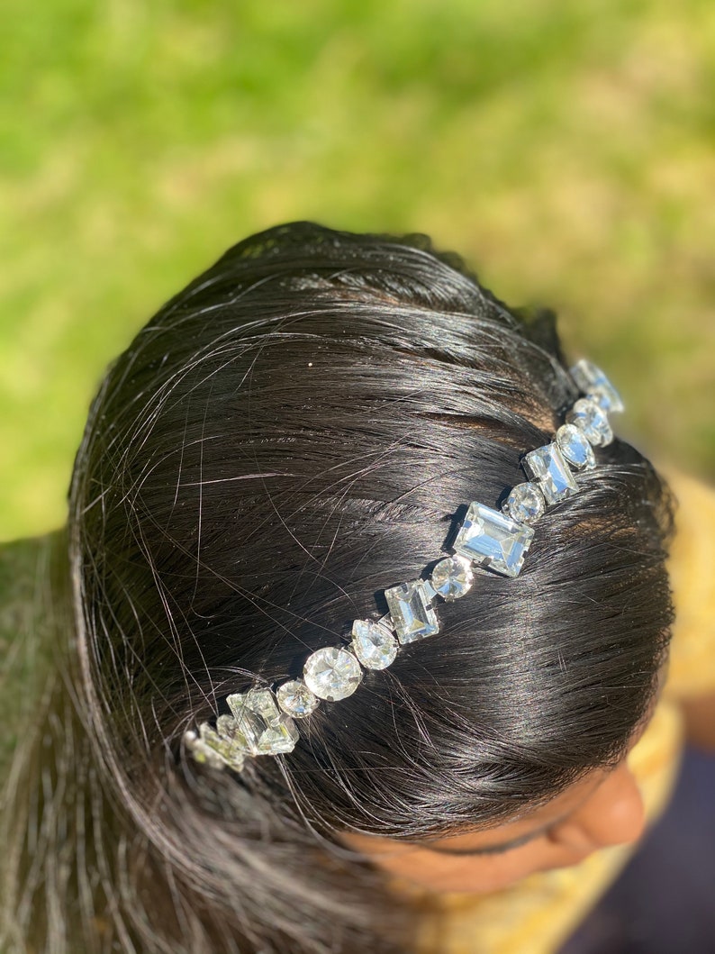 Rhinestone headbands Clear