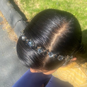 Rhinestone headbands Black