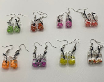 Boba earrings