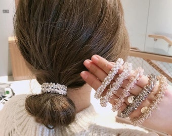 Sparkling hair ties