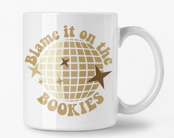 Blame It On The Bookies Funny Mug Gift for Bookmakers Sports Betting Horse Racing Football Mad Dad