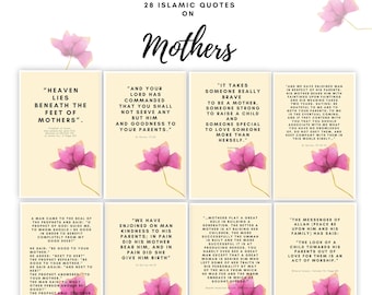 Carte con citazione islamica per la mamma / Festa della mamma / Carte per la festa della mamma / Regalo per la festa della mamma / Regalo islamico / Madre musulmana / Carte regalo ispiratrici!
