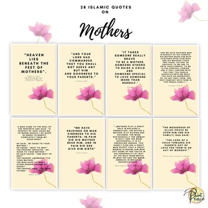 Islamitische Quote Kaarten op Moeders/Moederdag/Moederdagkaarten/Moederdagcadeau/Islamitisch Cadeau/Moslimmoeder/Inspirerende Giftable Cards!