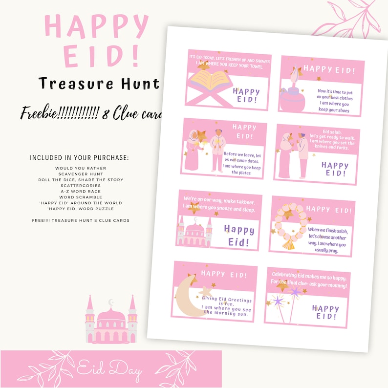 Eid Family Games Bundle / Printable Eid Activity / Kids Eid Gifts / Eid ...