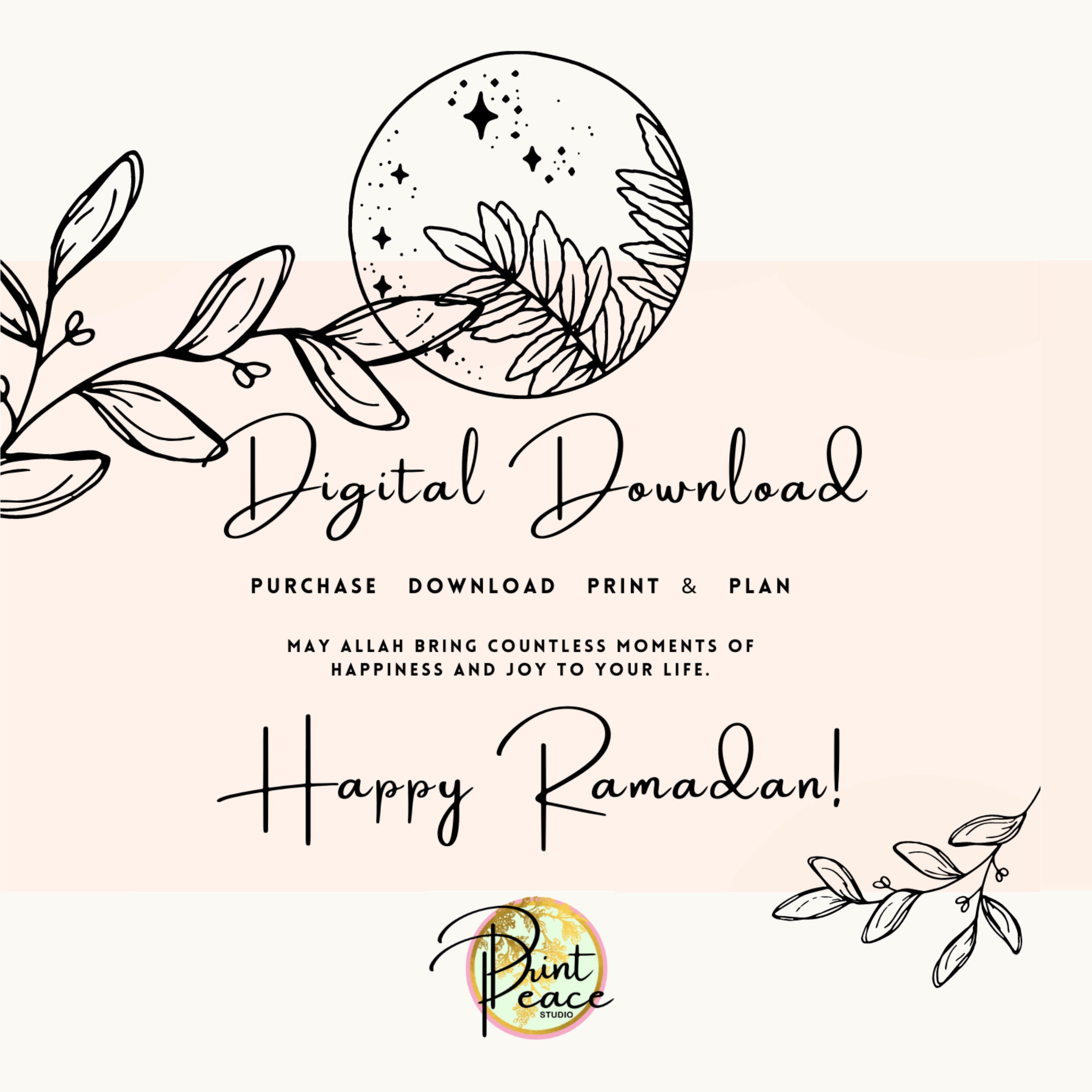 Ramadan Planner / Ramadan Organiser/ Printable Ramadan Journal/ Ramadan