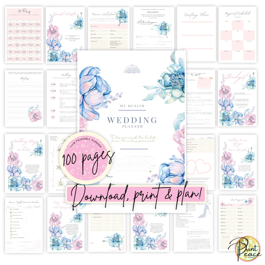 Muslim Wedding Planner Islamic Dulhan Gift Shaadi Keepsake Asian