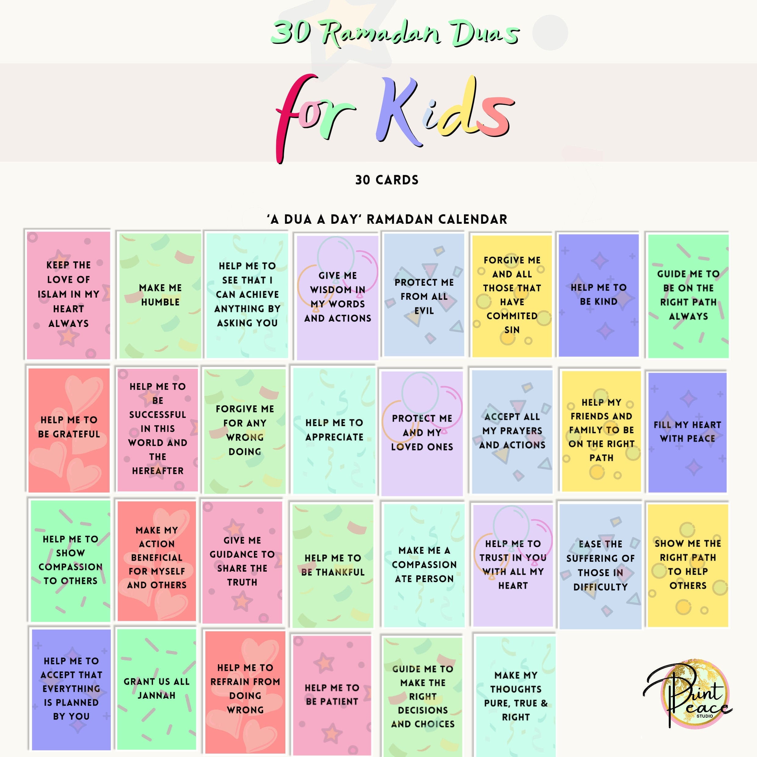 ramadan card dua list