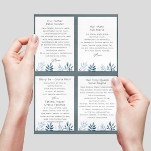 Traditional Catholic Prayers in Latin - Printable - Etsy