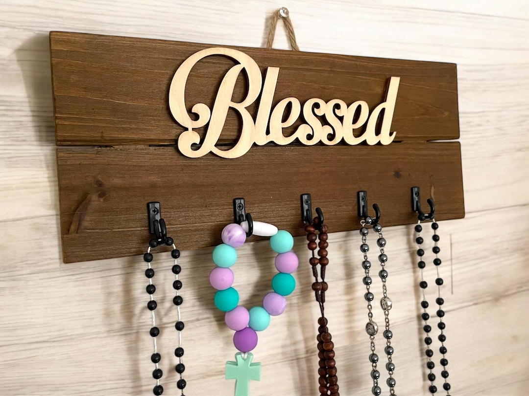 Rosary Rack Family Wall Rosary Holder –