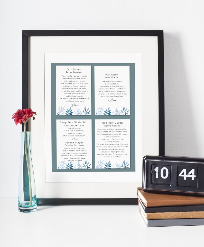 Traditional Catholic Prayers in Latin - Printable - Etsy