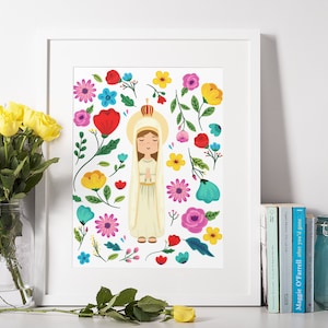 Our Lady of Fatima Catholic Gift - Virgin Mary Poster