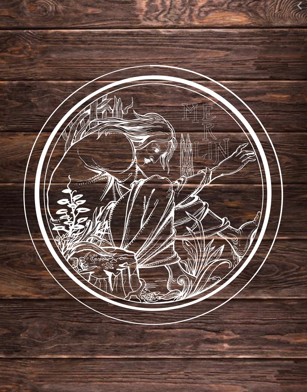 Merlin Vector File SVG, DXF, Jpeg, PNG, Fantasy Vector File, Art ...