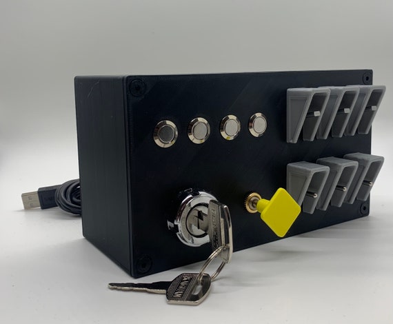 Button Box mit USB Schalt Knopf Für ATS & ETS2 PC