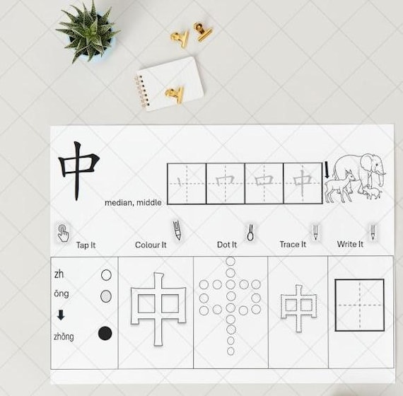Easy Chinese Symbols For Kids