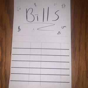 Monthly Bill Organizer Digital Download