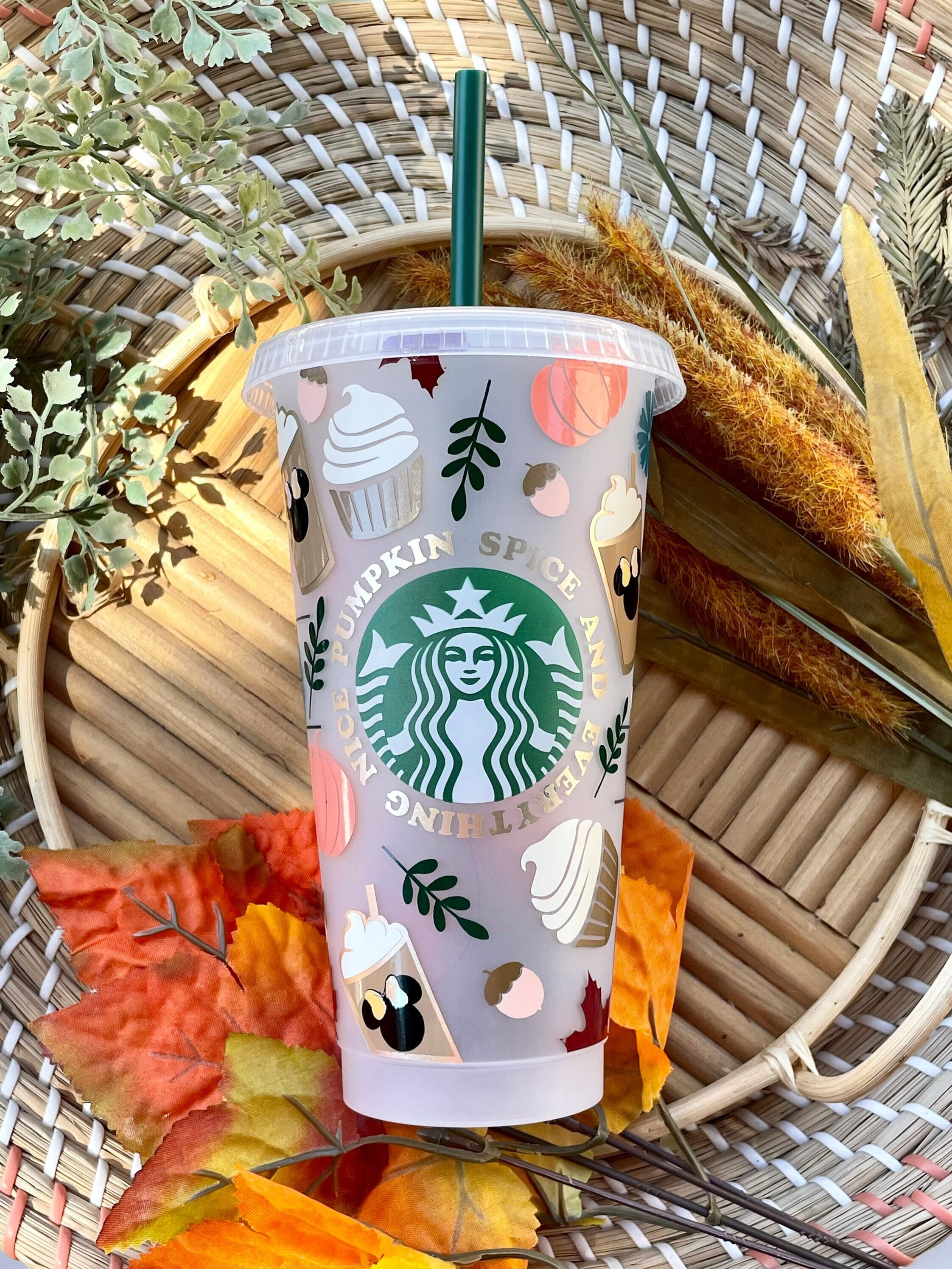 Fall Starbucks Cold Cup Pumpkin Spice Starbucks Cup Fall Etsy