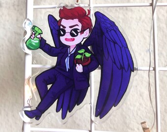 3 in. Crowley Acrylic Keychain - Good Omens