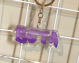 Beta - Glitter Epoxy Keychain
